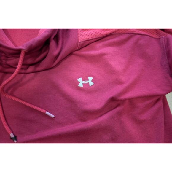 Under Armour Loose Turtleneck Sweater Sweatshirt Performance Dark Pink Womens XL - Picture 7 of 12